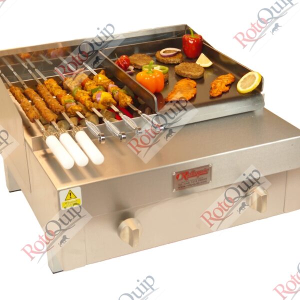 RCG-210 – Counter Top Gas Heavy Duty Lava Rock Char Grill 61 x 58 cm