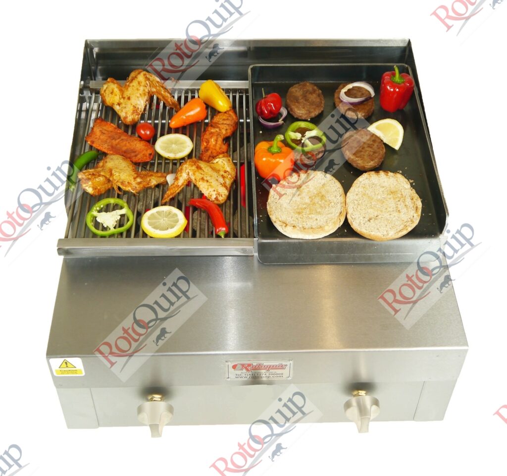 RCG-215 – Counter Top Gas Heavy Duty Lava Rock Char Grill 61 x 71 cm