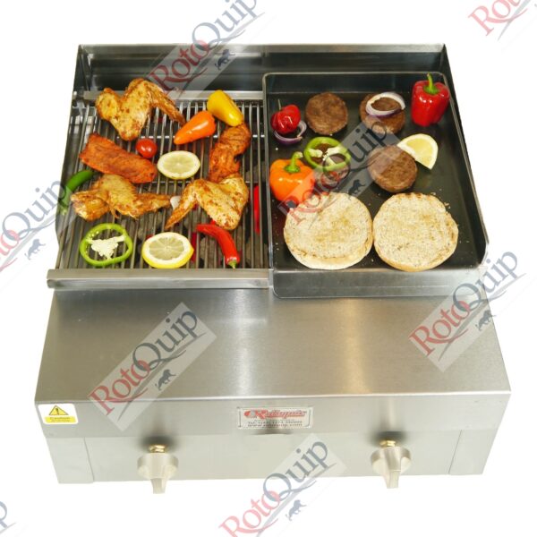 RCG-215 – Counter Top Gas Heavy Duty Lava Rock Char Grill 61 x 71 cm