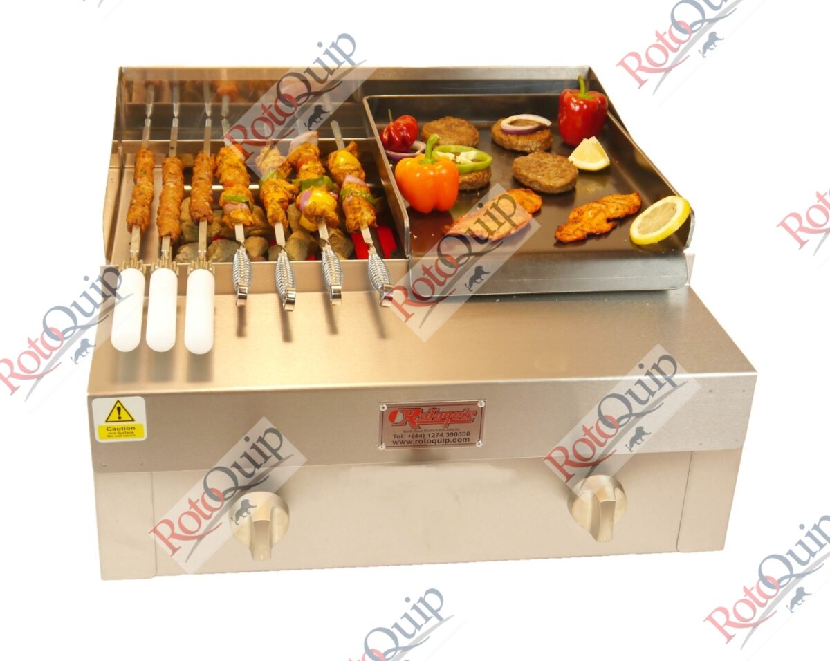 RCG-215 – Counter Top Gas Heavy Duty Lava Rock Char Grill 61 x 71 cm