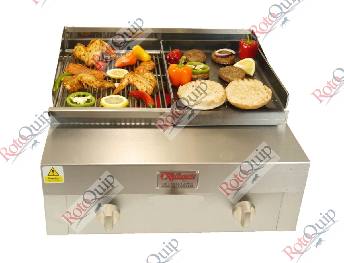 RCG-215 – Counter Top Gas Heavy Duty Lava Rock Char Grill 61 x 71 cm