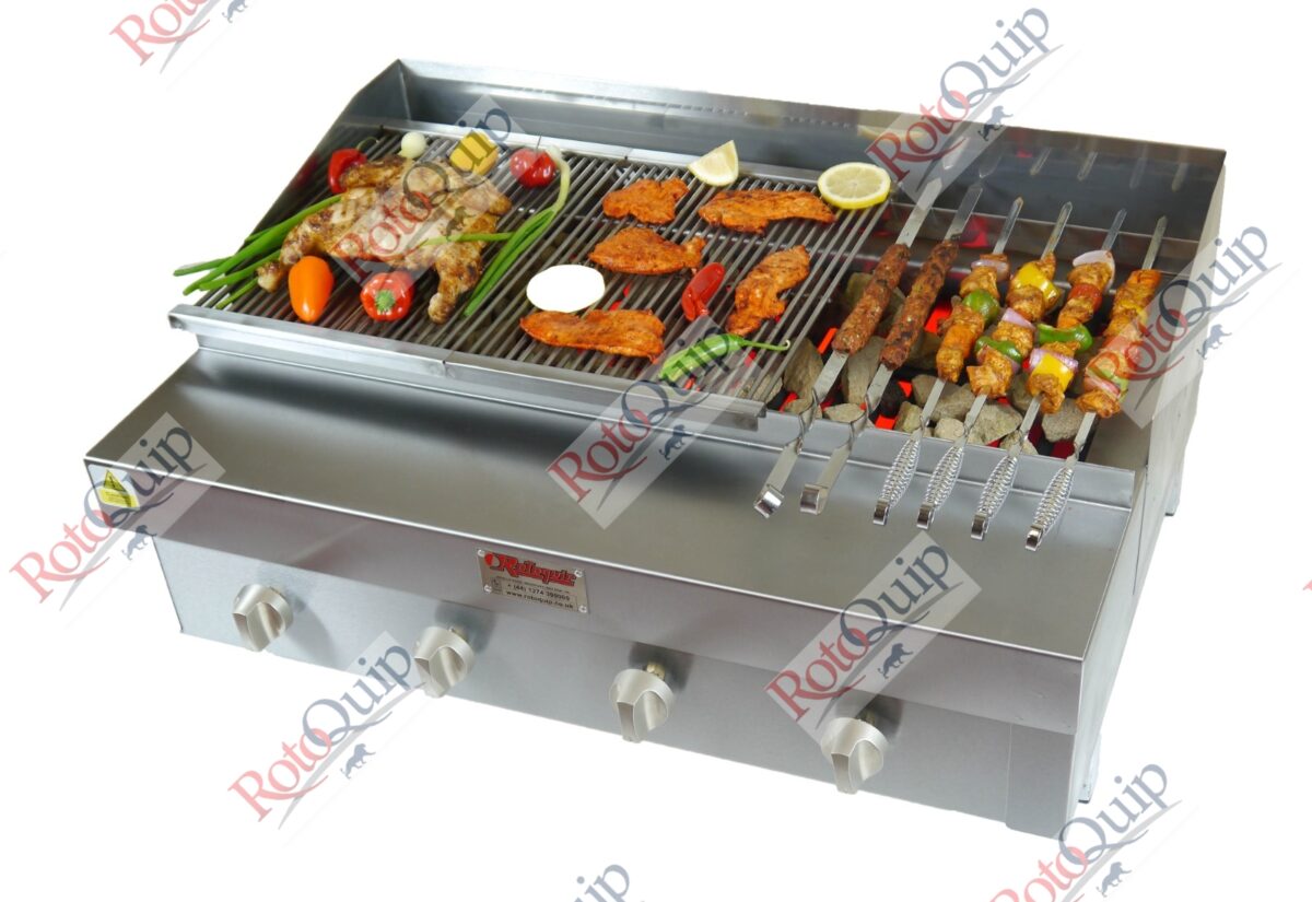 RCG-320 – Counter Top Gas Heavy Duty Lava Rock Char Grill 91 x 81 cm