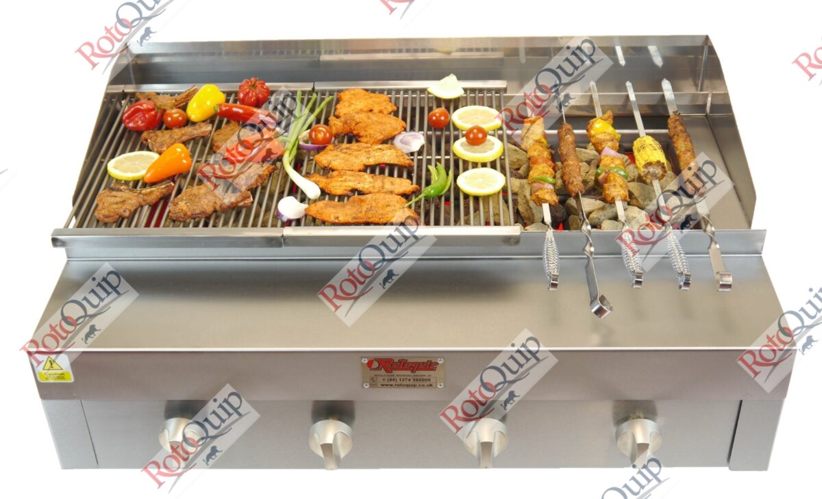 RCG-320 – Counter Top Gas Heavy Duty Lava Rock Char Grill 91 x 81 cm