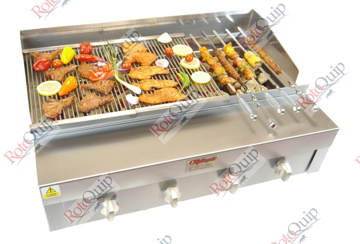 RCG-320 – Counter Top Gas Heavy Duty Lava Rock Char Grill 91 x 81 cm