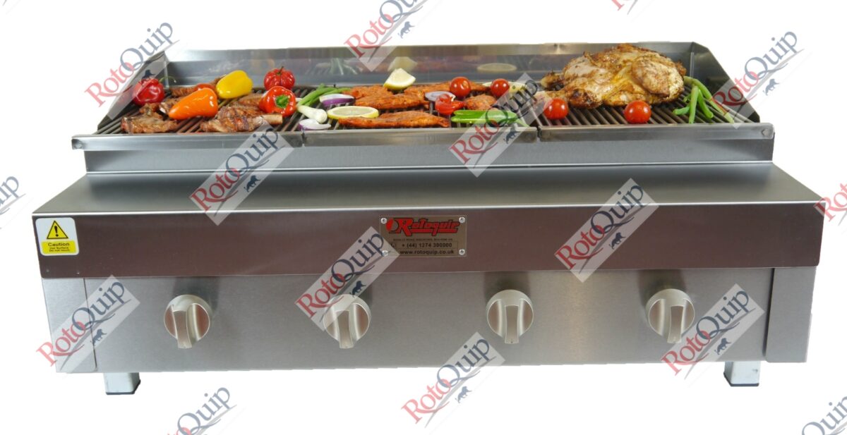 RCG-320 – Counter Top Gas Heavy Duty Lava Rock Char Grill 91 x 81 cm