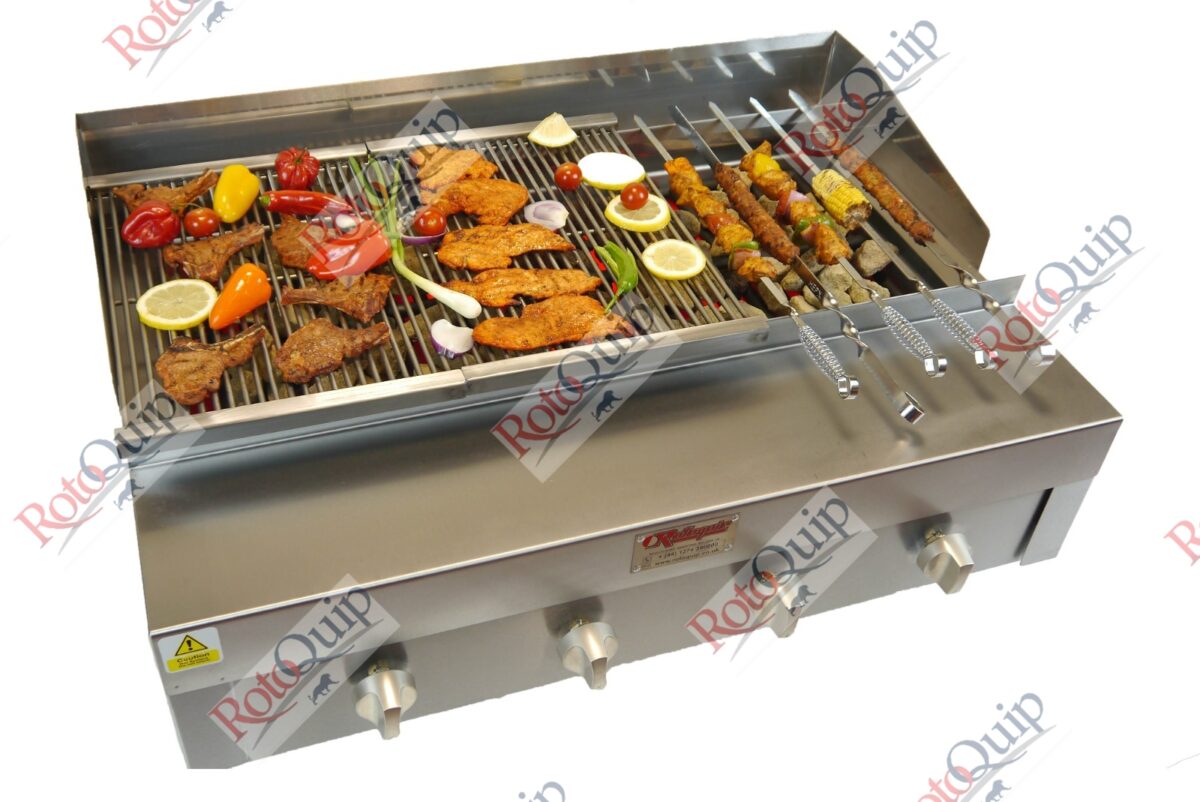 RCG-320 – Counter Top Gas Heavy Duty Lava Rock Char Grill 91 x 81 cm