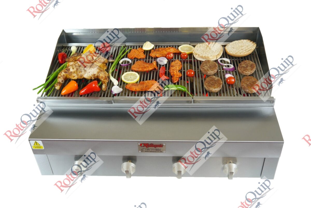 RCG-310 – Counter Top Gas Heavy Duty Lava Rock Char Grill 91 x 58 cm