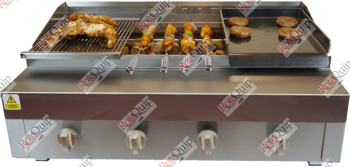 RCG-315 – Counter Top Gas Heavy Duty Lava Rock Char Grill 91 x 71 cm