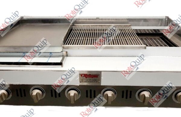 RCG-410 – Counter Top Gas Heavy Duty Lava Rock Char Grill 122 x 58 cm