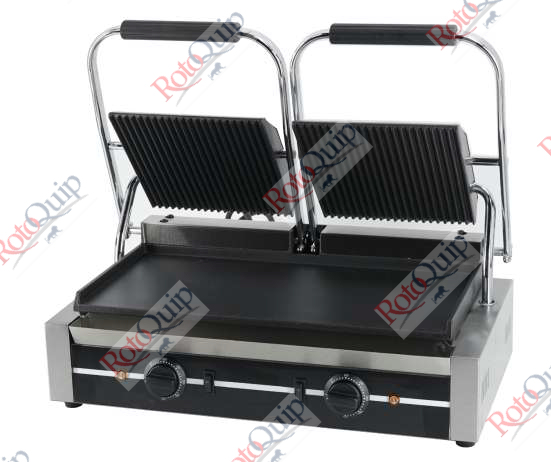 RPG-2MC  Electric Double Contact Grill Top Grooved + Bottom Flat