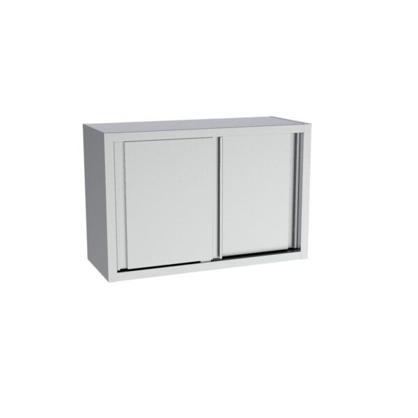 1000mm Wide Stainless Steel Wall Cupboard Sliding Doors