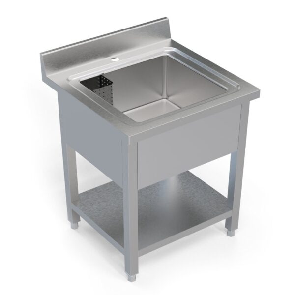 600mm Wide Stainless Steel Single Bowl Sink – 600SINK