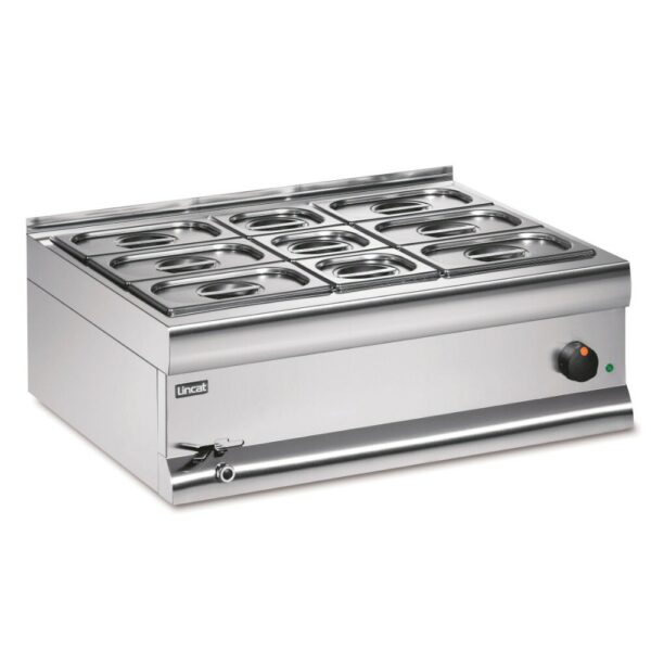 BM7CW – Lincat Silverlink 600 Electric Counter-top Bain Marie – Wet Heat – Gastronorms – Base + Dish Pack – W 750 mm – 2.0 kW