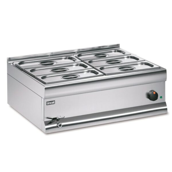 BM7XCW – Lincat Silverlink 600 Electric Counter-top Bain Marie – Wet Heat – Gastronorms – Base + Dish Pack – W 750 mm – 2.0 kW