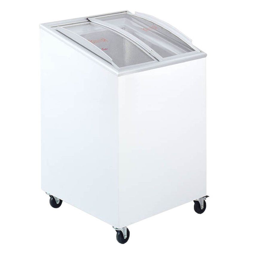 100 Litres Sliding Curved Glass Lid Chest Freezer – IC100SCEB