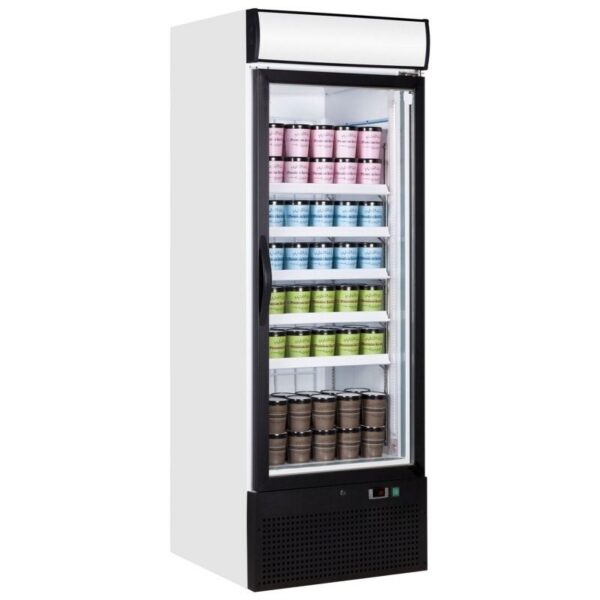 Single Glass Door Upright Display Freezer 444 Litre- NF2500G