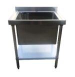 750mm Wide Stainless Steel Midi Pot Wash Sink with Undershelf – PW-750-CB-1