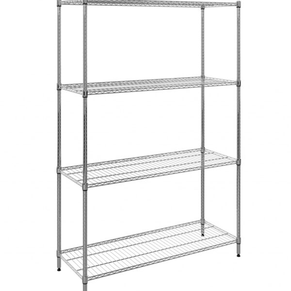1200mm Wide 4 Tier Wire Racking Shelving Kit – RACK-1200