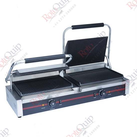 RPG-2MA  Electric Double Contact Grill Top + Bottom Grooved