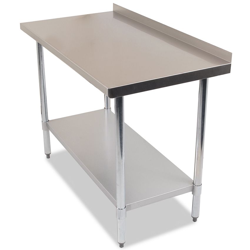 1800mm Wide Stainless Steel Wall Prep Table With Upstand – RSSWT-180