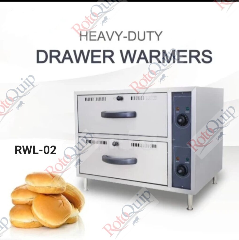 RWL-02 – 2 Drawer Electric Bun Warmer / Holding Cabinet