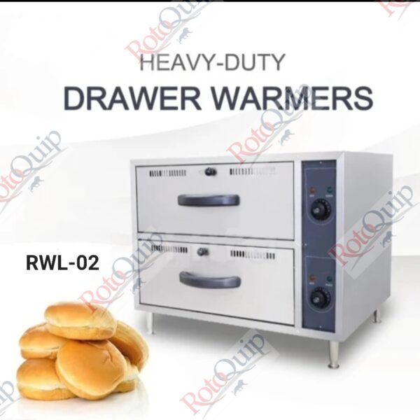 RWL-02 – 2 Drawer Electric Bun Warmer / Holding Cabinet