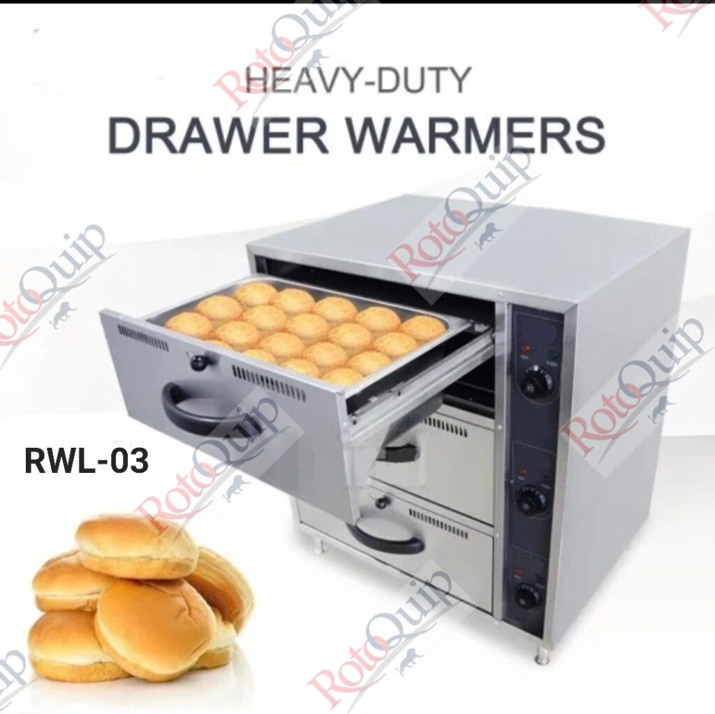 RWL-03 – 3 Drawer Electric Bun Warmer / Holding Cabinet