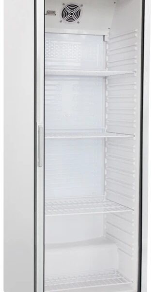 Single Door White Glass Door Upright Freezer 360 Litres – SPF400G