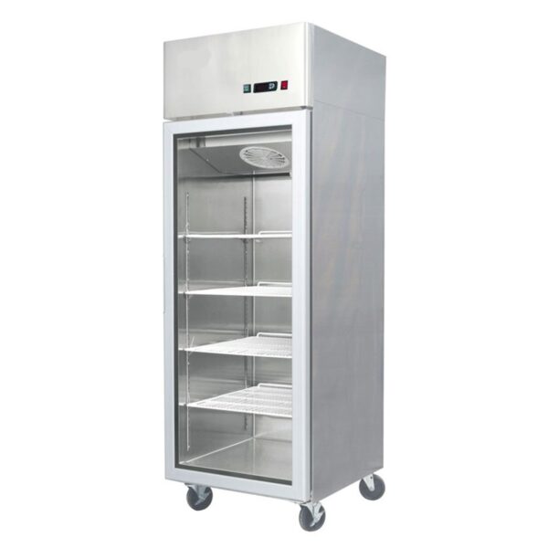 Stainless Steel Single Glass Door Freezer 450 Litre – YCF9407