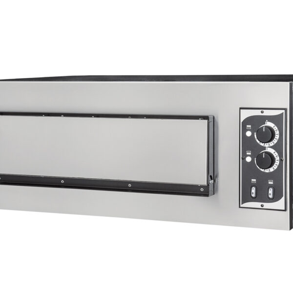 BASIC 1/50 GLASS 2T- 1 x ø45cm Pizza Single Deck Electric Oven (2 Thermostats)
