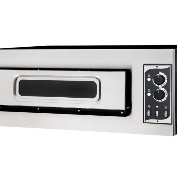 BASIC 1/50 GLASS 2T- 1 x ø45cm Pizza Single Deck Electric Oven (2 Thermostats)