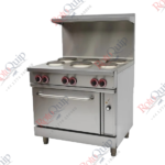 RER36 – 6 Burner Heavy Duty Electric Hot Plate With Oven