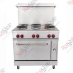 RER36 – 6 Burner Heavy Duty Electric Hot Plate With Oven