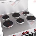 RER36 – 6 Burner Heavy Duty Electric Hot Plate With Oven