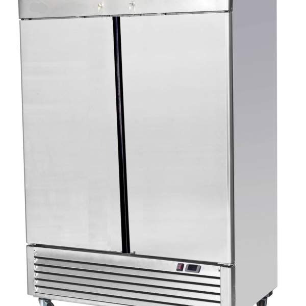 Stainless Steel Double Door Upright Fridge – ICE8960