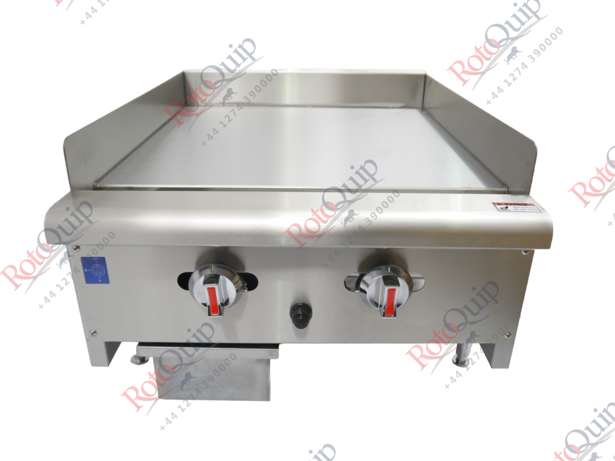 RCG-24 – 16kw Professional Gas Flat Plate Griddle / 2 Burners