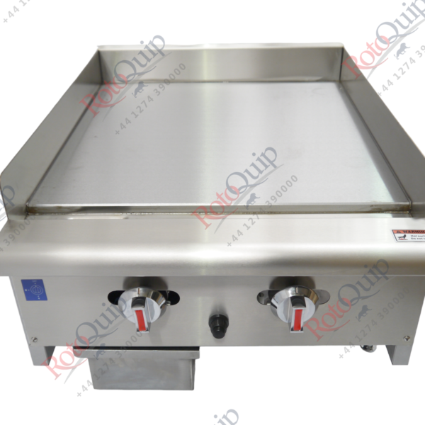 RCG-24 – 16kw Professional Gas Flat Plate Griddle / 2 Burners