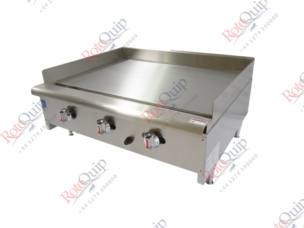 RCG-36 – 24kw Professional Gas Flat Plate Griddle / 3 Burners