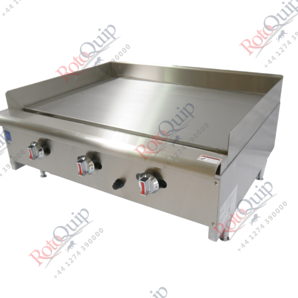 RCG-36 – 24kw Professional Gas Flat Plate Griddle / 3 Burners