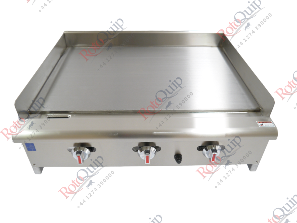 RCG-36 – 24kw Professional Gas Flat Plate Griddle / 3 Burners