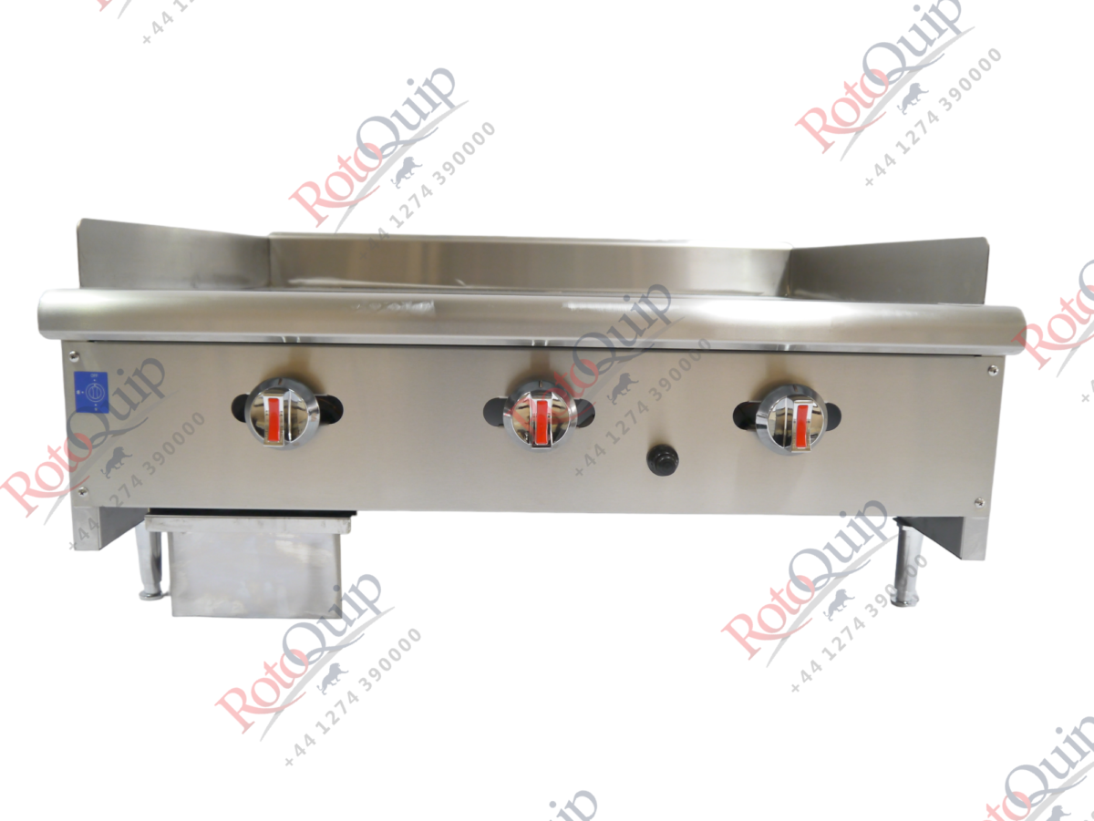 RCG-36 – 24kw Professional Gas Flat Plate Griddle / 3 Burners