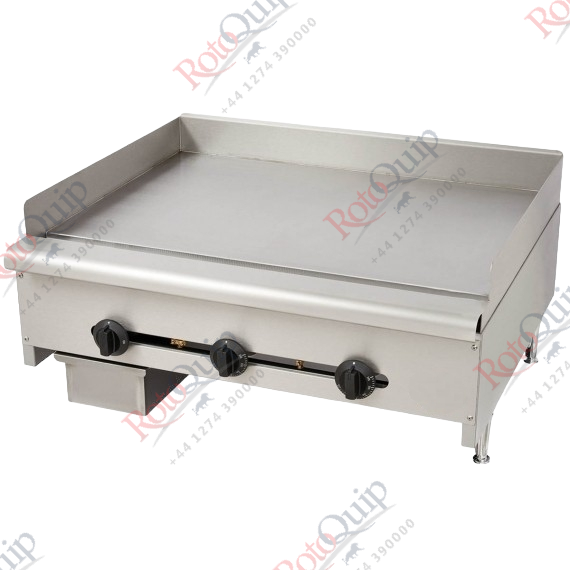 RCG-36T – 36” Thermostatic Countertop Gas Griddle / 3 Burners