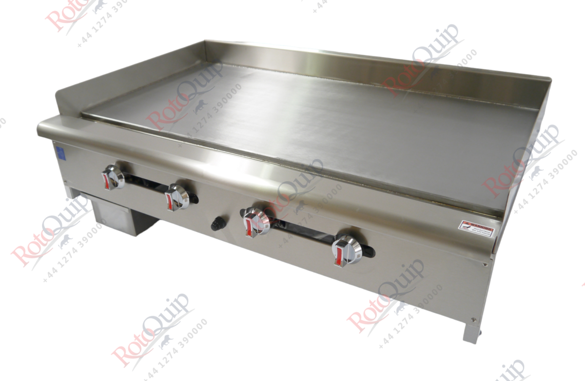 RCG-48C – 120cm Chrome Coated Professional Gas Flat Plate Griddle / 4 Burners