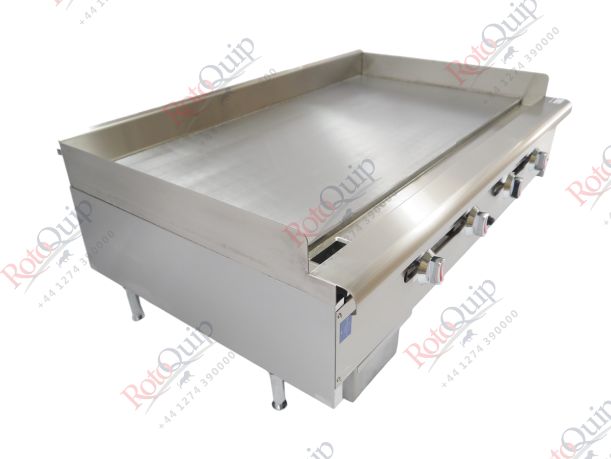 RCG-48C – 120cm Chrome Coated Professional Gas Flat Plate Griddle / 4 Burners