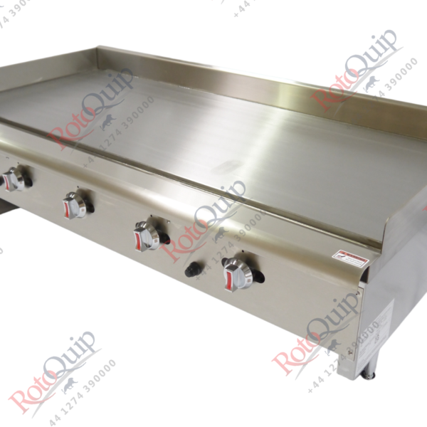 RCG-60C – 150cm Chrome Coated Professional Gas Flat Plate Griddle / 5 Burners