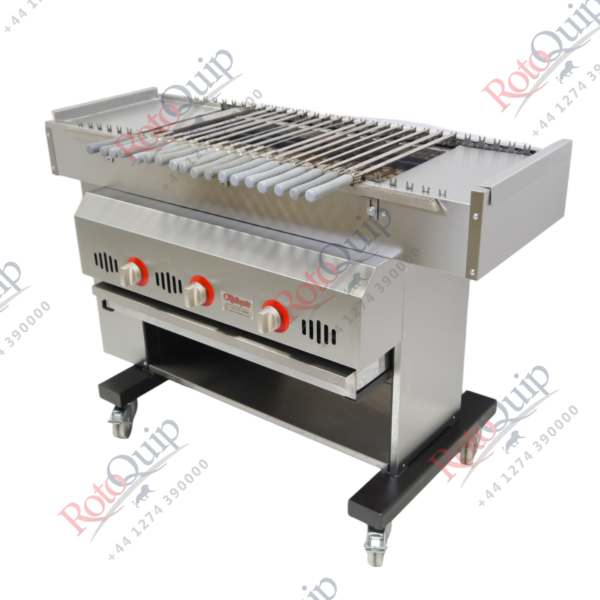RCKM-2.5 135cm Automatic Gas Conveyor And Rotating Chargrill