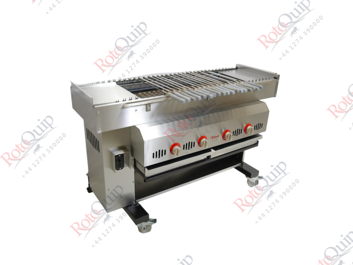 RCKM-3 150cm Automatic Gas Conveyor And Rotating Chargrill