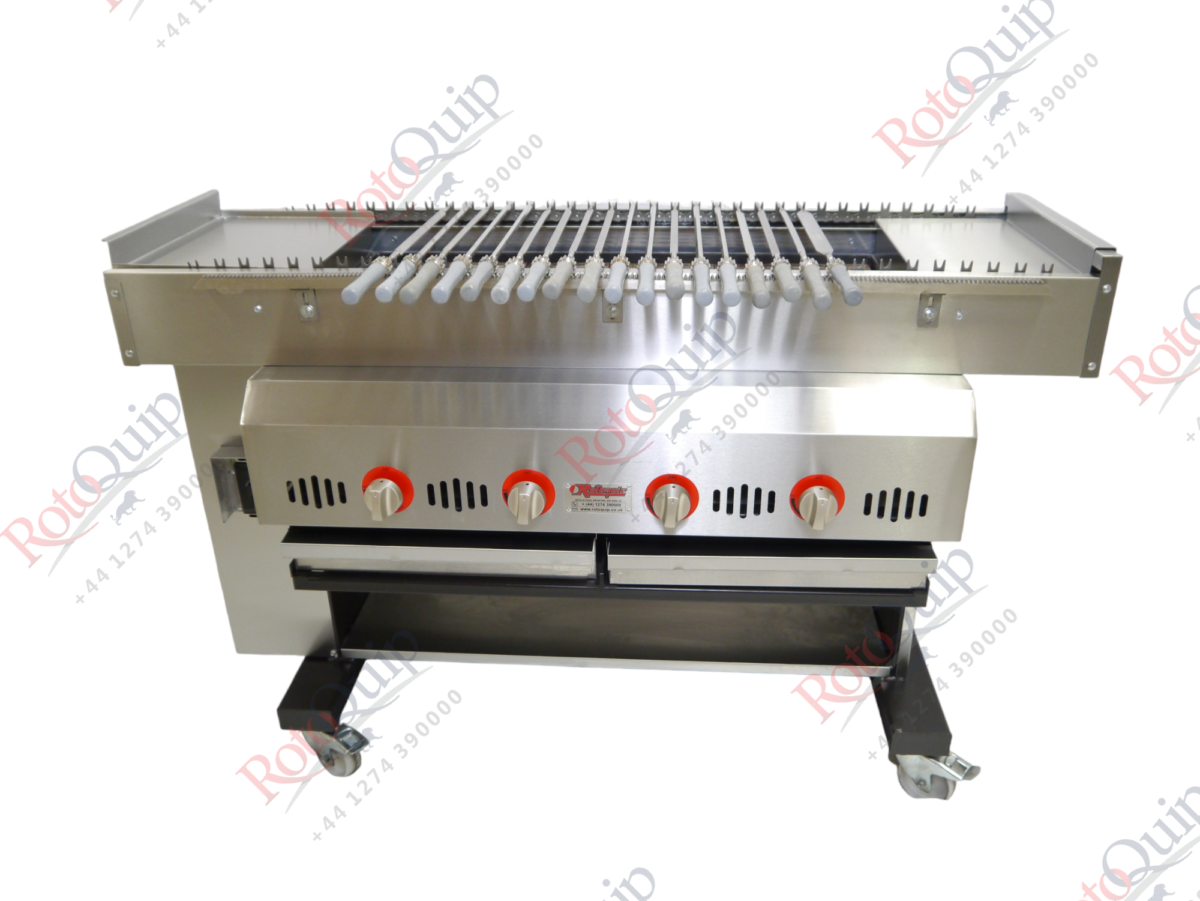 RCKM-3 150cm Automatic Gas Conveyor And Rotating Chargrill