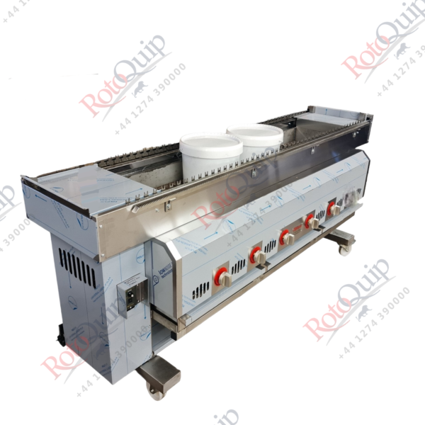 RCKM-4 180cm Automatic Gas Conveyor And Rotating Chargrill