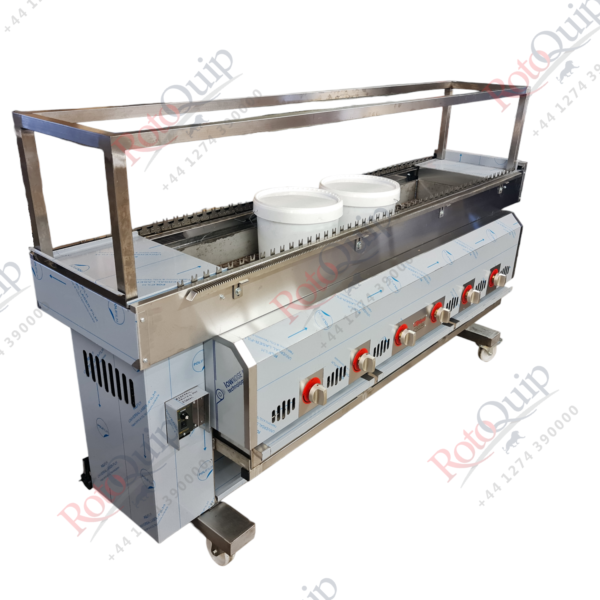 RCKM-5 210cm Automatic Gas Conveyor And Rotating Chargrill